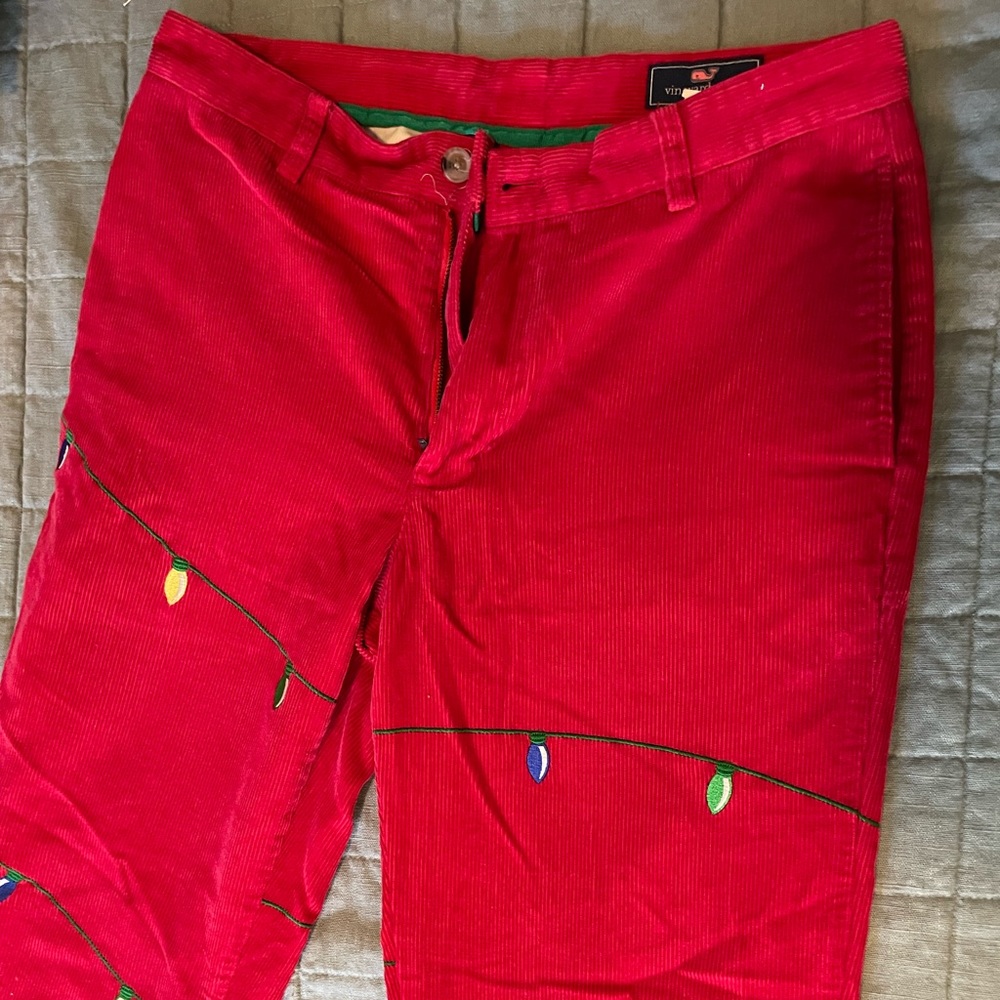 Vineyard Vines Christmas Corduroy Pant
